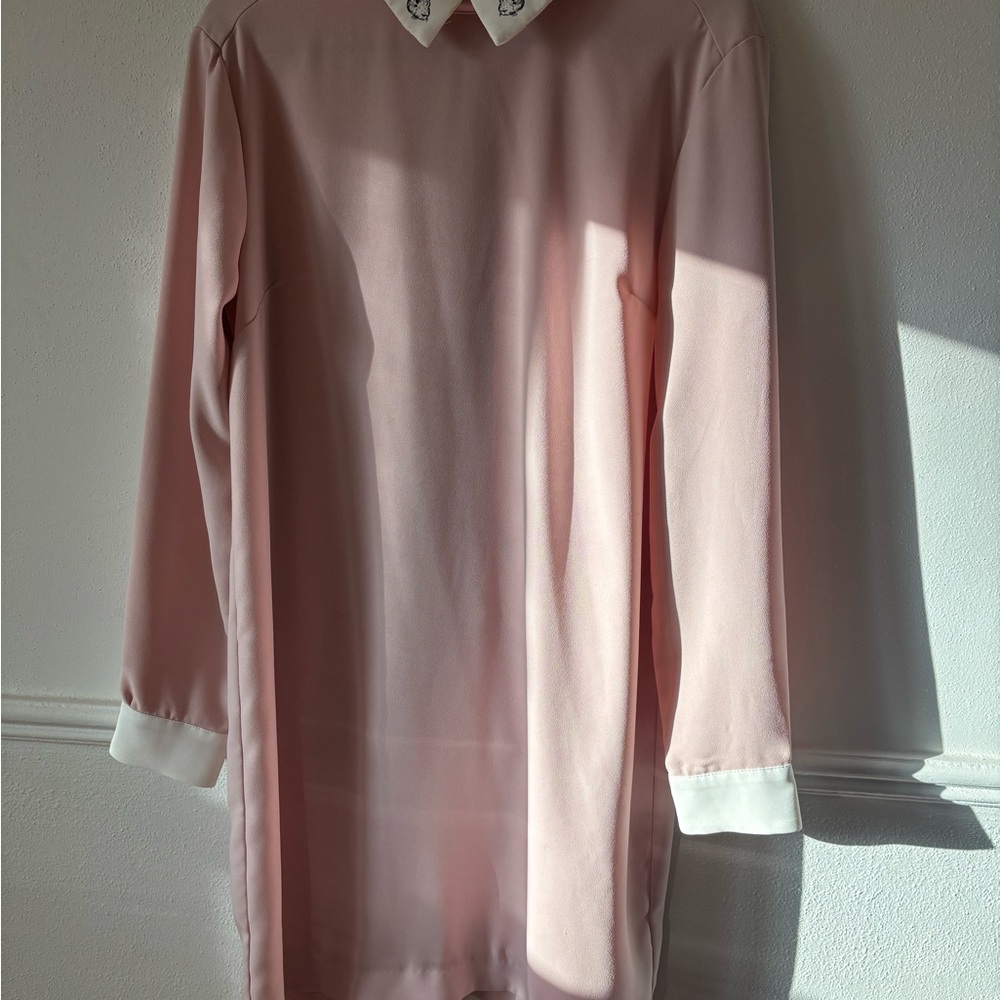 Pink Dress with Rabbit Collar - Picture 7 of 8